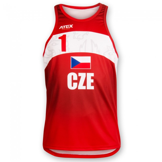 Beachvolejbalový dres PŘEMEK, červený Beachvolejbalový dres PŘEMEK, červený