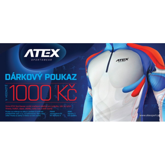 Dárkový poukaz v hodnotě 1000 Kč Dárkový poukaz v hodnotě 1000 Kč