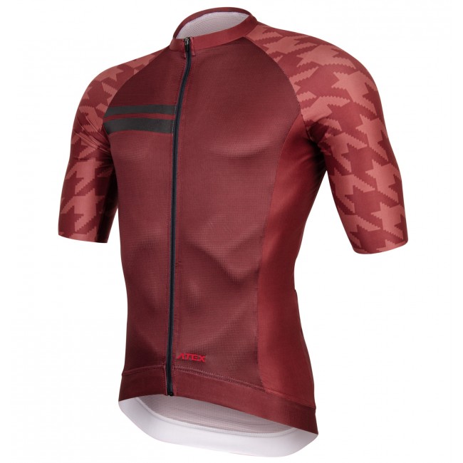 Cyklistický dres GRVL krátke rukávy červený Cyklistický dres GRVL krátke rukávy červený