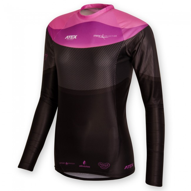 Priliehavý dres SYNEK PINK, dlhý rukáv Priliehavý dres SYNEK PINK, dlhý rukáv