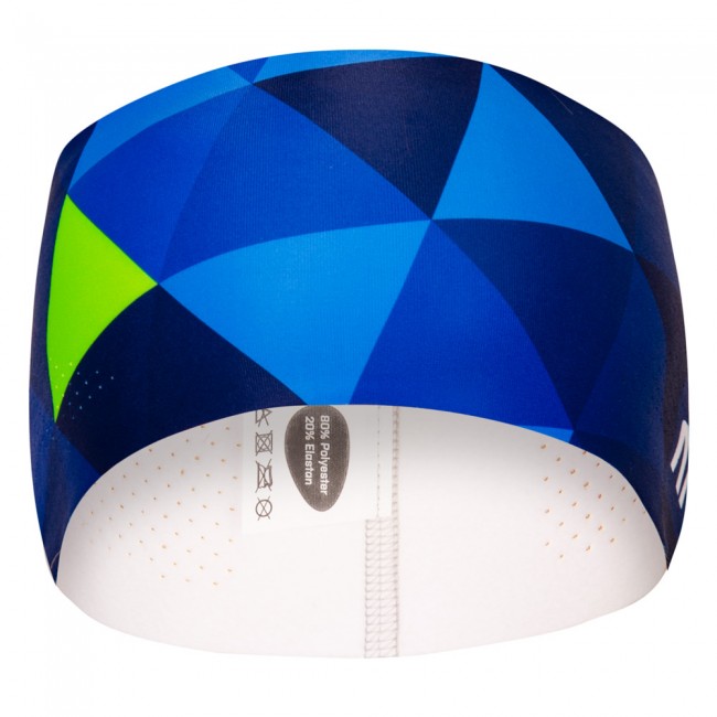 Bežecká široká čelenka GRID modrá Bežecká široká čelenka GRID modrá