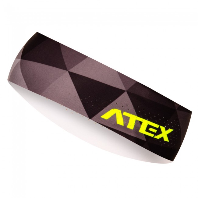 Atletická úzka čelenka GRID šedá/fluo Atletická úzka čelenka GRID šedá/fluo