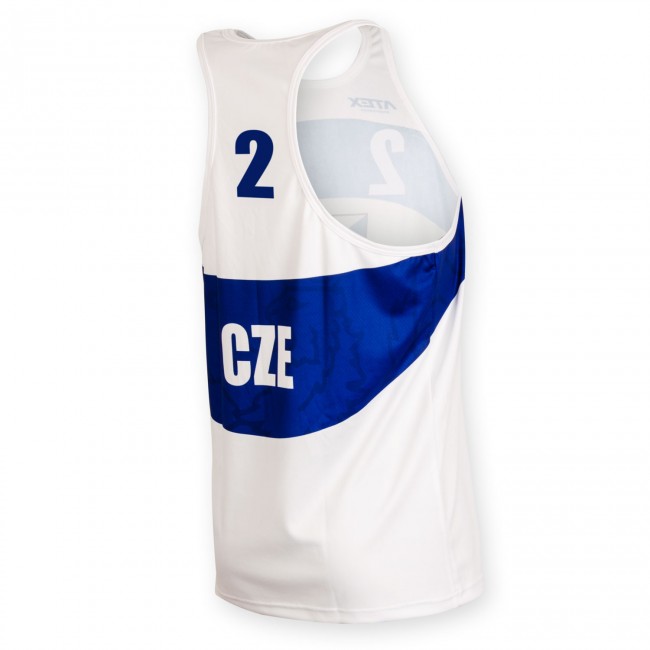Beachvolejbalový dres PŘEMEK, biely #2 Beachvolejbalový dres PŘEMEK, biely #2