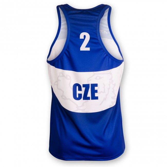 Beachvolejbalový dres PŘEMEK, modrý #2 Beachvolejbalový dres PŘEMEK, modrý #2