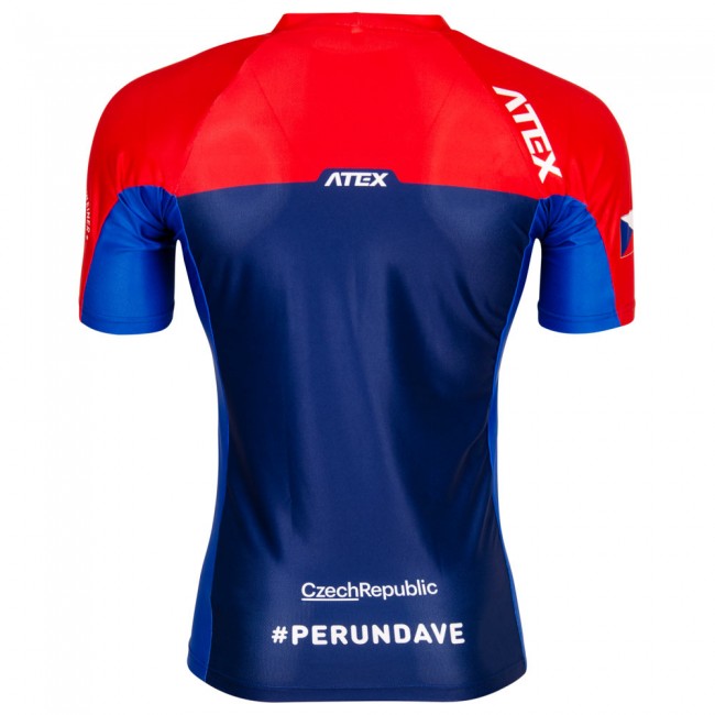 Atletický přiléhavý dres PERUNDAVE, krátké rukávy Atletický přiléhavý dres PERUNDAVE, krátké rukávy