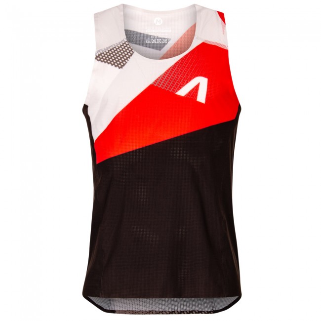 Atletický dres bez rukávov REVOLT RED, lepený Atletický dres bez rukávov REVOLT RED, lepený