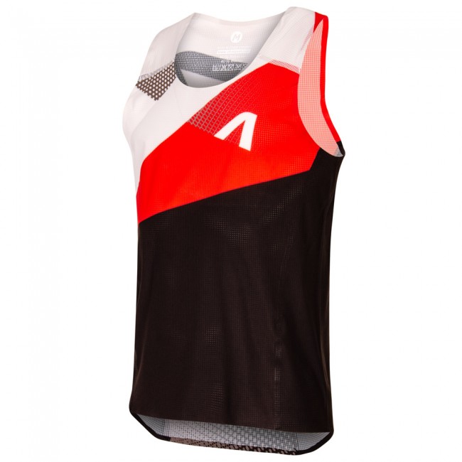 Atletický dres bez rukávov REVOLT RED, lepený Atletický dres bez rukávov REVOLT RED, lepený