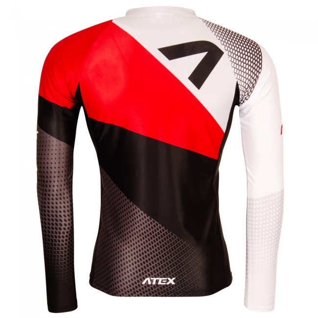 Priliehavý atletický dres s dlhými rukávmi REVOLT RED Priliehavý atletický dres s dlhými rukávmi REVOLT RED