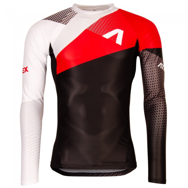 Priliehavý atletický dres s dlhými rukávmi REVOLT RED Priliehavý atletický dres s dlhými rukávmi REVOLT RED